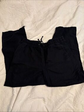 Black Drawstring Casual Pants (Amazon Essentials, L)